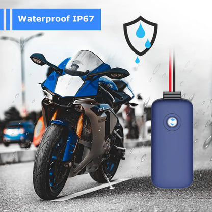 Rastreador GPS impermeable para motocicleta, conexión de cable de red 2G GSM con aplicación Android iOS