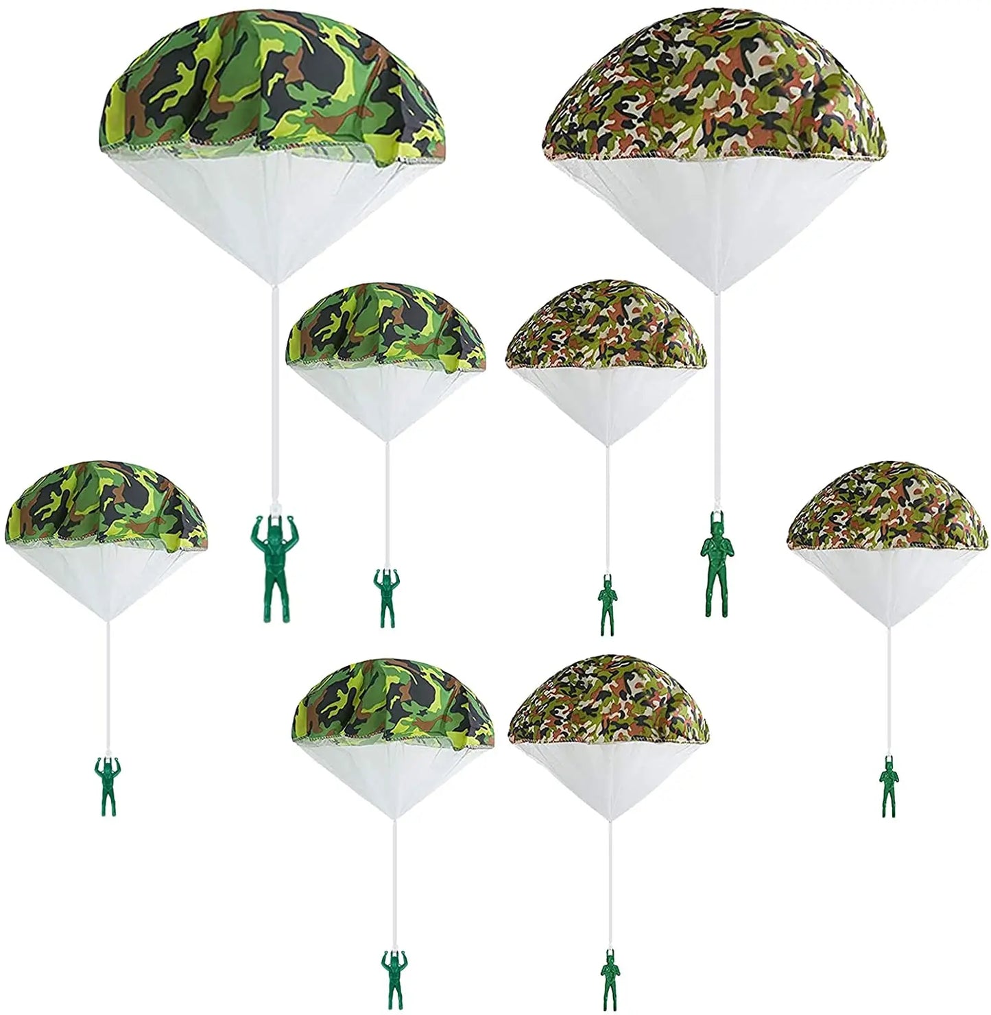Handwerfender Mini-Soldat-Camouflag-Fallschirm für Kinder, Outdoor-Spielzeug, Spiel, pädagogischer Flugsport für Kinder